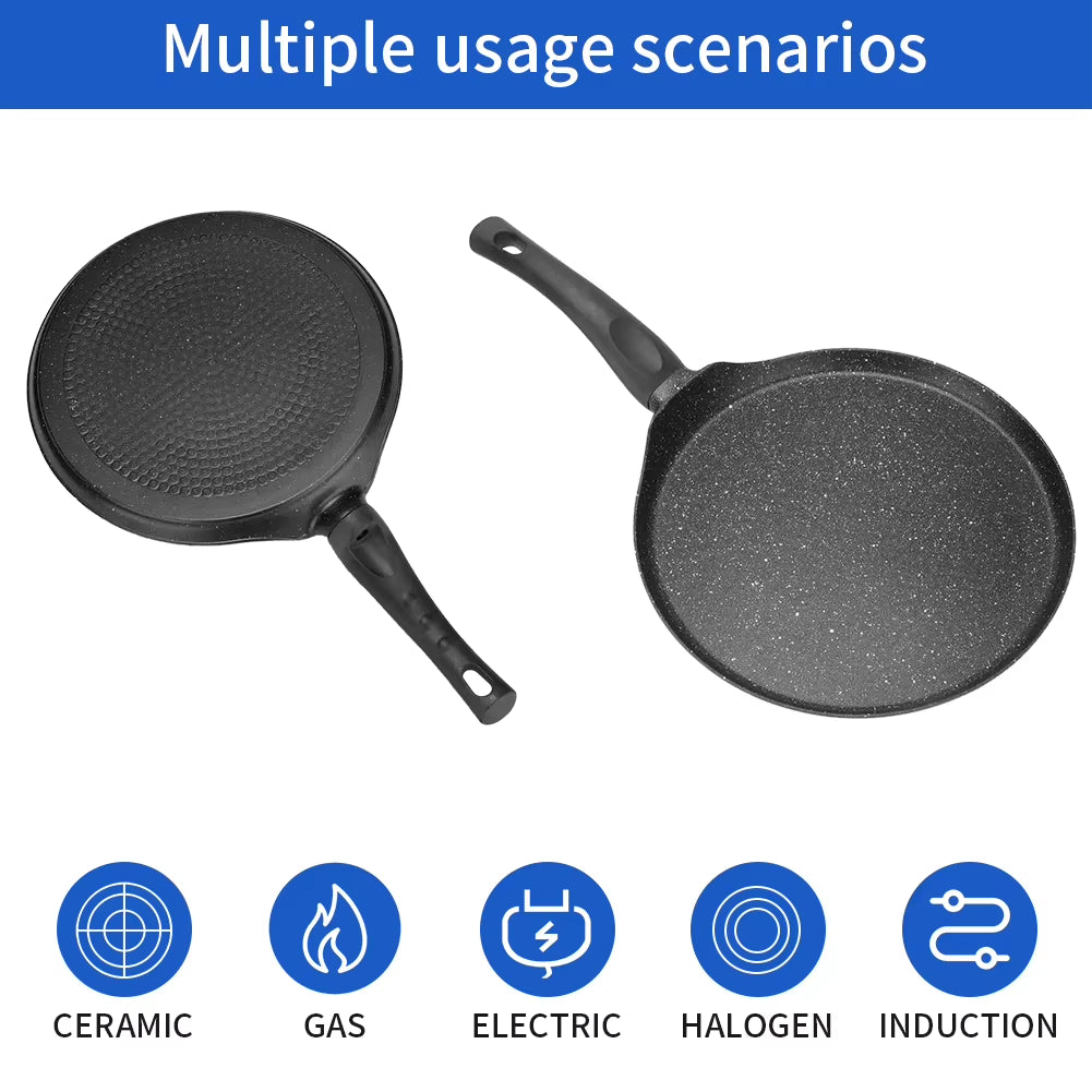 28 cm Non-Stick Pancake Frying Pan with High-Performance Coating, Compatible with All Hob Types Including Induction
